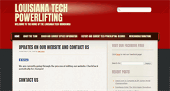 Desktop Screenshot of latechpowerlifting.com