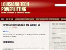 Tablet Screenshot of latechpowerlifting.com